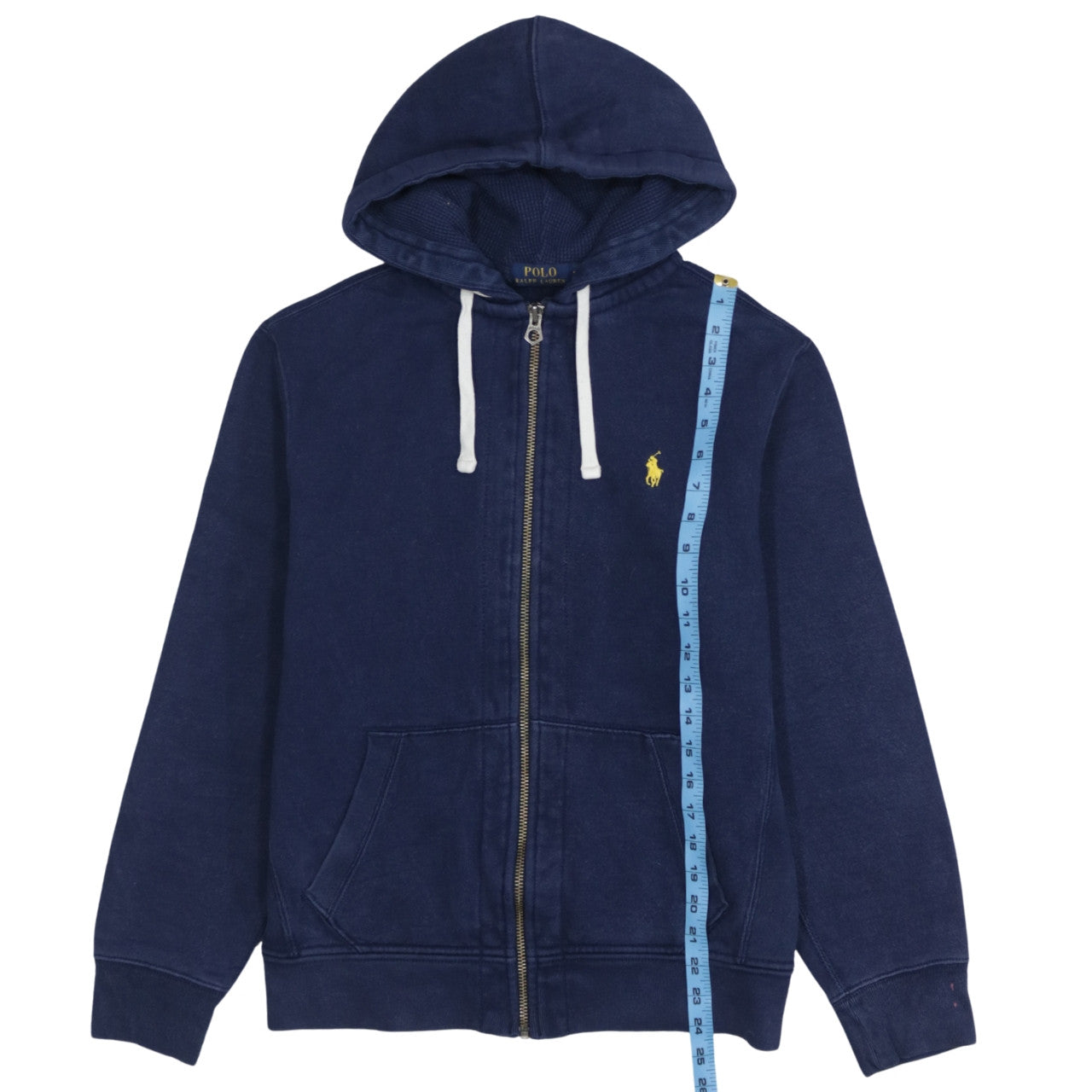 Polo Ralph Lauren Men's Blue Full Zip Hoodie Medium