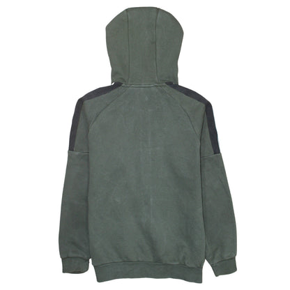 Adidas Boys Green Full Zip Hoodie Sweatshirt 13-14 Years L Gym Casual