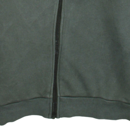 Adidas Boys Green Full Zip Hoodie Sweatshirt 13-14 Years L Gym Casual