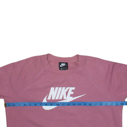 Nike Womens Pink Crew Neck Pullover Sweatshirt Medium