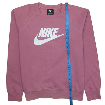 Nike Womens Pink Crew Neck Pullover Sweatshirt Medium