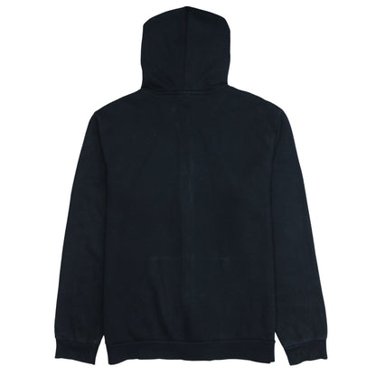 Puma Men's Black Full Zip Hoodie L Sports Logo Fleece