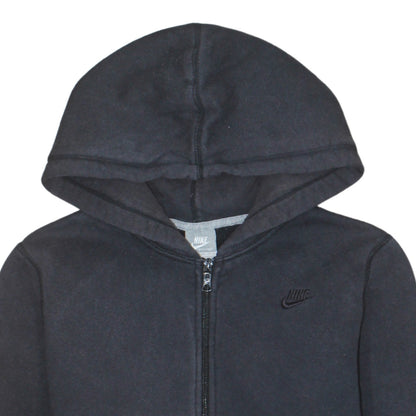 Nike Womens Black Full Zip Hoodie Sweatshirt M Hooded Sportswear