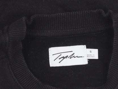 Topman Men's Black Logo Crew Neck Sweatshirt Size S Pullover