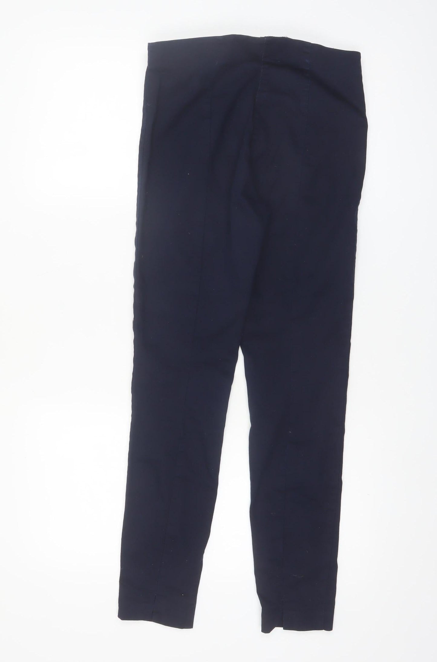 H&M Women's Blue Slim Jegging Trousers Size 10 Stretch Cotton Blend