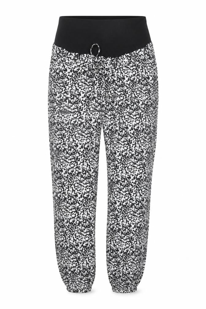H&M MAMA Women's Black Floral Maternity Tapered Trousers Size 8