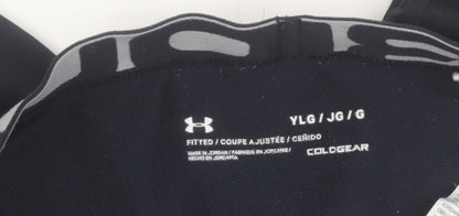 Under Armour Boys Black YLG ColdGear Compression Leggings