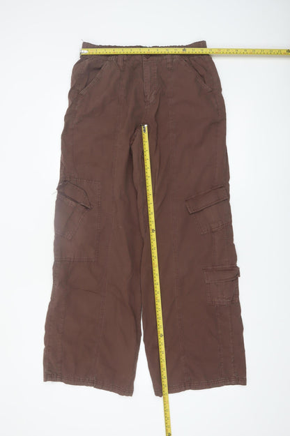 BDG Urban Outfitters Women Brown Cargo Trousers M Y2K Style