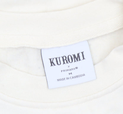 Primark Kuromi Cream Sweatshirt Women M Long Sleeve Pullover Sanrio