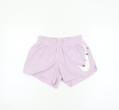 Nike Womens Purple Dri-FIT Athletic Running Shorts Size S