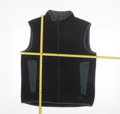 Arc'teryx Mens Black XL Fleece Waistcoat with Zipped Pockets