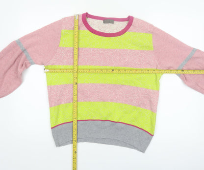 Lundgaard Women’s Multicoloured Striped Cotton Pullover Jumper L