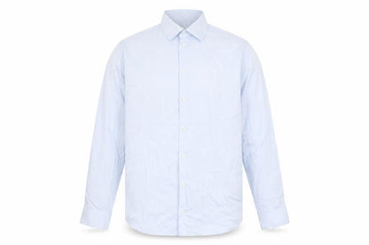 SELECTED HOMME Men's Blue Slim Fit Long Sleeve Cotton Shirt Size 16.5