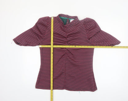 Savida Women's Multicoloured Check Tunic Blouse Size 16