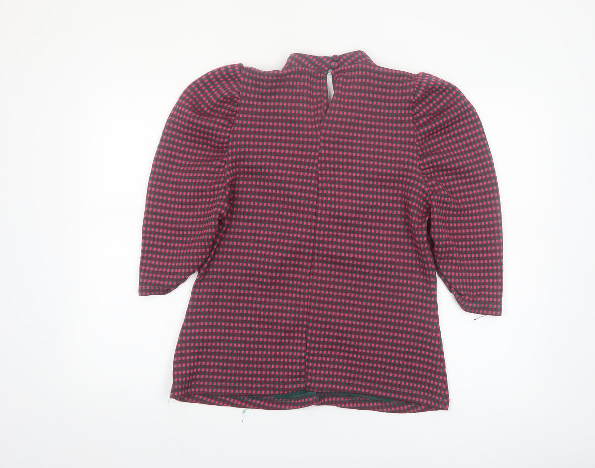 Savida Women's Multicoloured Check Tunic Blouse Size 16