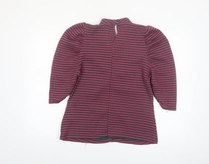 Savida Women's Multicoloured Check Tunic Blouse Size 16