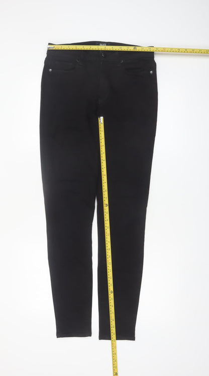 Paige Womens Black Skinny Jeans Size 29 Slim Fit Mid Rise