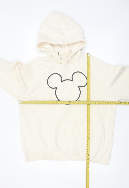 H&M x Disney Women’s Beige Hooded Pullover Sweatshirt Size M