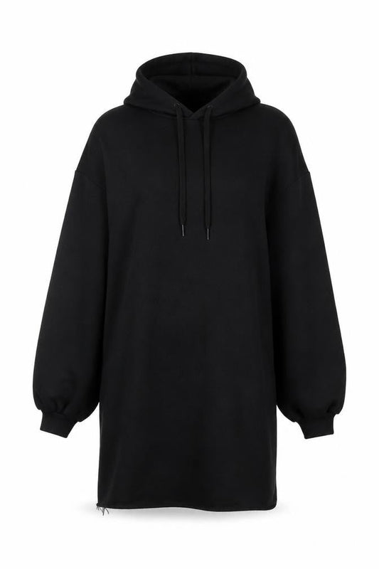 Boohoo Women Black Size 8 Pullover Hoodie Long Sleeve Polyester