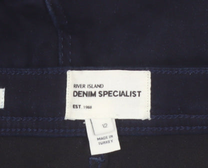 River Island Women's Blue Skinny Denim Jeans Size 12
