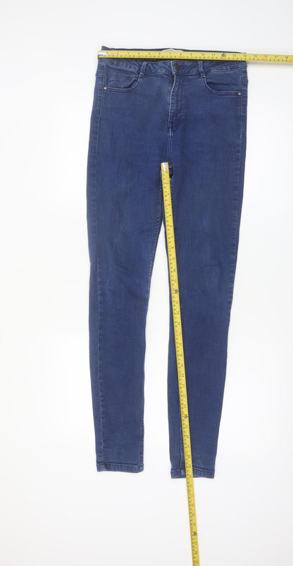 Zara Women Blue Skinny Jeans Size 10 Slim Fit Denim
