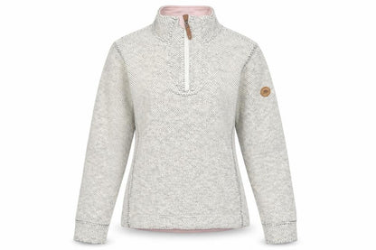 Trespass Women's Beige 1/4 Zip Fleece Pullover Sweatshirt XS