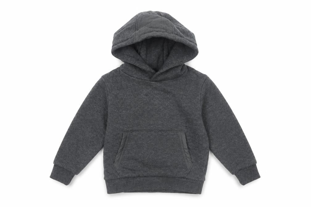 Firetrap Boys Dark Grey Pullover Hoodie 2-3 Years Fleece Lined Casual