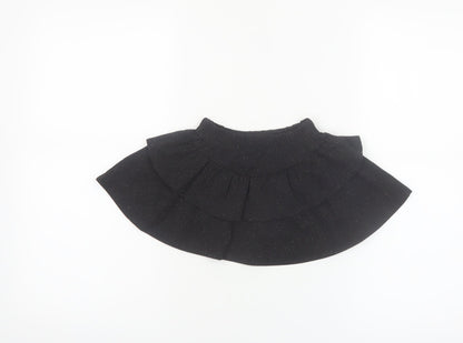 Primark Girls Black Glitter Pettiskirt 18-24 Months Elastic Waist Party Skirt