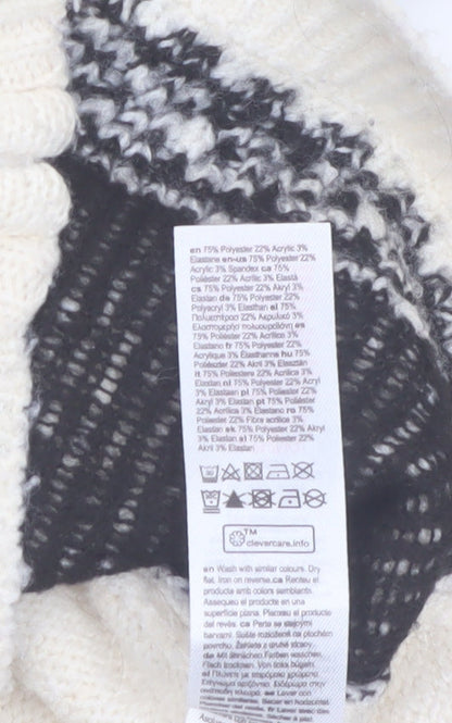 Primark Girls Cream Fair Isle Alpine Ski Full Zip Cardigan 10-11 Years
