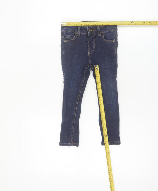 Denim Co Boys Blue Skinny Jeans 18-24 Months Cotton Blend