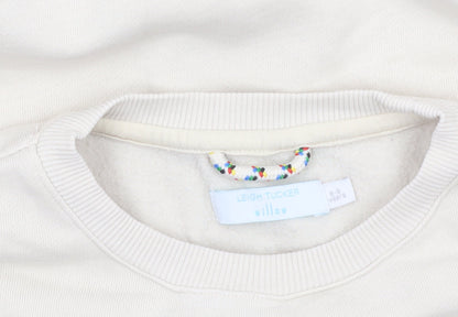 Leigh Tucker Willow Girls Beige Cotton Blend Crew Neck Sweatshirt 8 Years