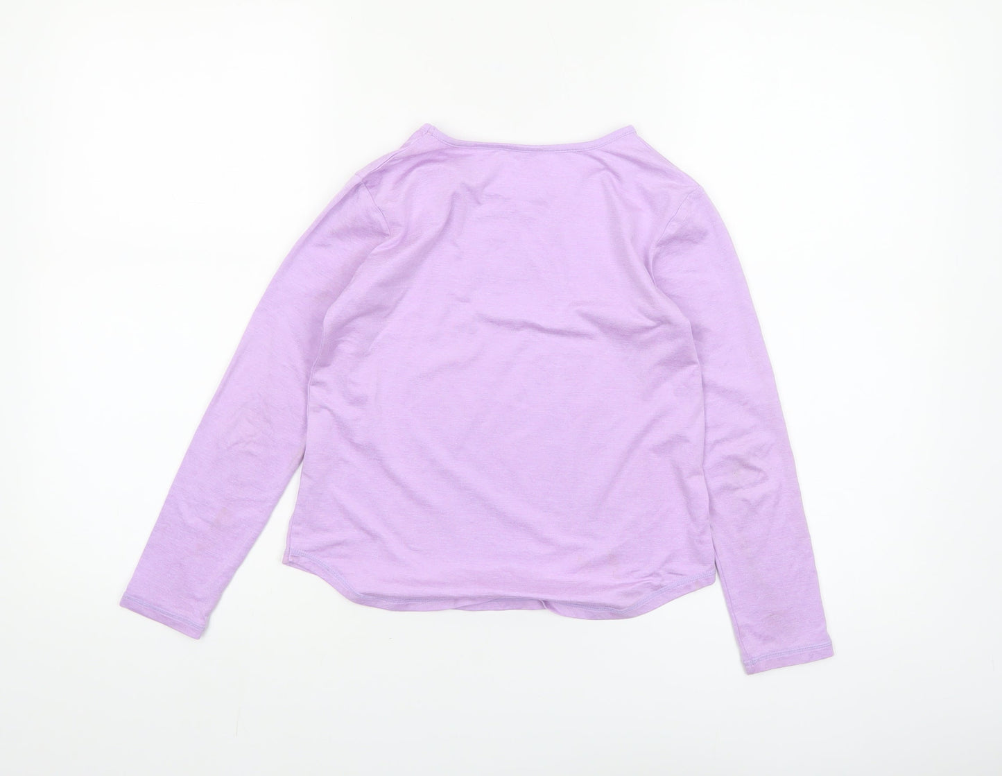 Dunnes Stores Girls Purple Long Sleeve Basic T-Shirt 8-9 Years