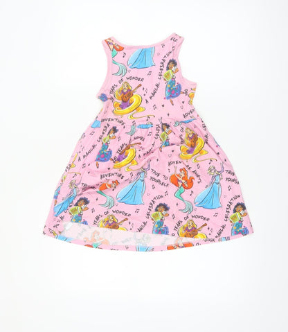 Disney Girls Pink 4-5 Years Princess Tank Dress