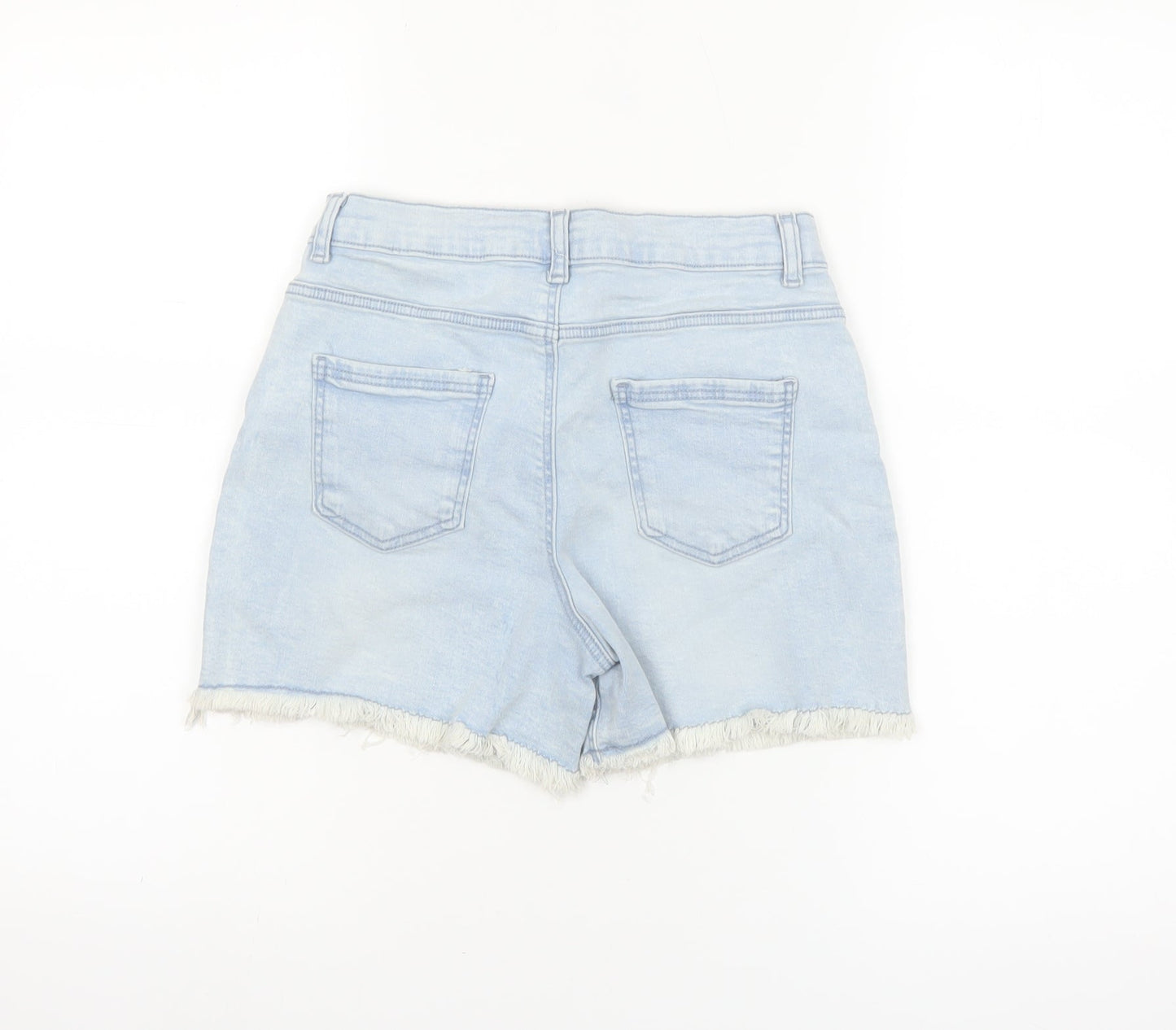 Denim Co Girls Light Blue 11-12 Years Mid Rise Cut-Off Shorts
