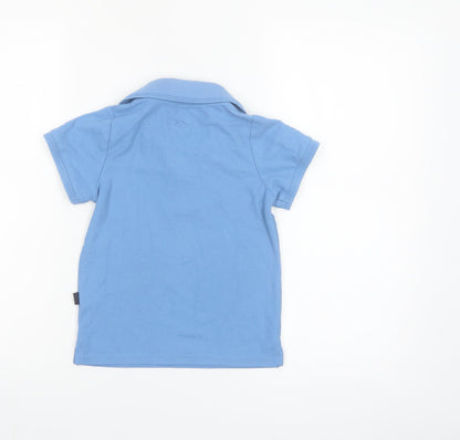 Trampass Sports by Skippy Boys Blue Polo Shirt 4-5 Years Short Sleeve Cotton