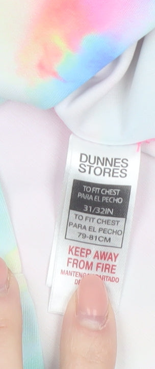 Dunnes Stores Girls Multicoloured Tie-Dye Rash Guard Top 10-11 Years