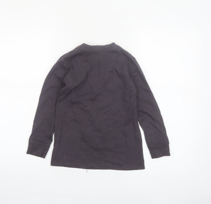 Dunnes Stores Boys Black Christmas 'Santa Is A Gamer' Long Sleeve T-Shirt 7-8 Years