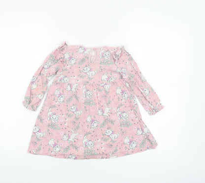 Disney Baby Girls Pink Marie Aristocats A-Line Dress 24 Months