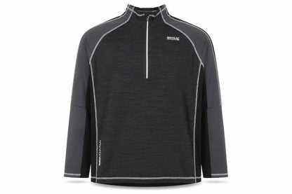 Regatta Mens Black 2XL 1/4 Zip Pullover Outdoor Sweatshirt