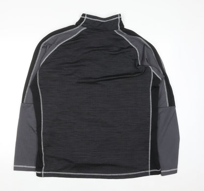 Regatta Mens Black 2XL 1/4 Zip Pullover Outdoor Sweatshirt