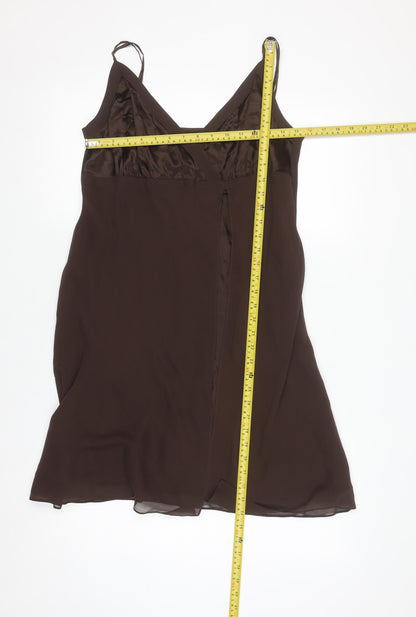 Marks and Spencer Women Brown Silk Camisole Top UK 16