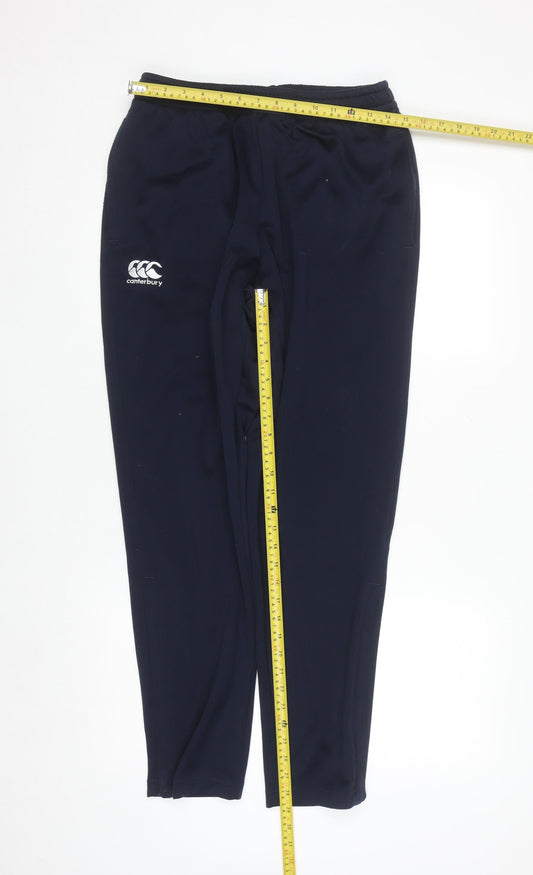Canterbury Men's Blue Jogger Trousers Size L Fleece Activewear