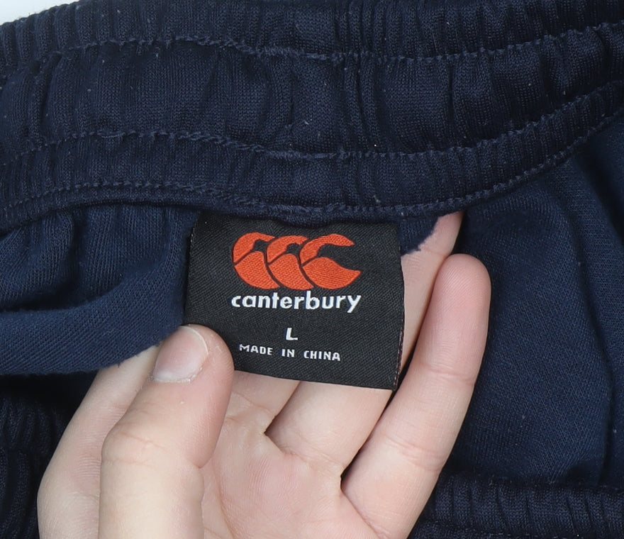 Canterbury Men's Blue Jogger Trousers Size L Fleece Activewear