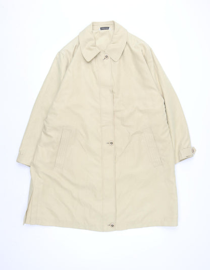 St. Bernard Women’s Beige Long Trench Coat Size 14 Classic Lined