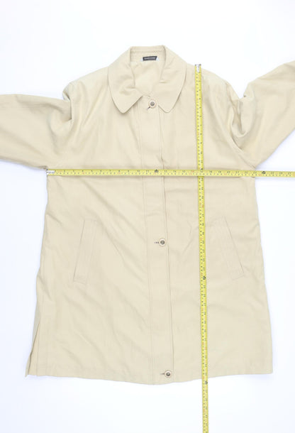 St. Bernard Women’s Beige Long Trench Coat Size 14 Classic Lined
