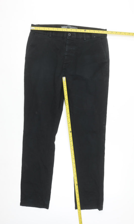 Primark Men’s Black Slim Fit Chino Trousers W34 L32