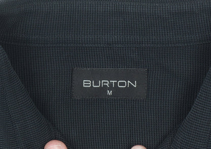 Burton Men's Black Modal Blend Short Sleeve Polo Shirt M