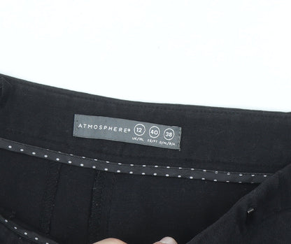 Atmosphere Women Black Stretch Dress Pants Size 12 Regular Workwear