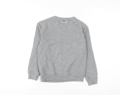 Aston Martin Boys Grey Cotton Pullover Sweatshirt Size 6 Years