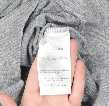 Aston Martin Boys Grey Cotton Pullover Sweatshirt Size 6 Years